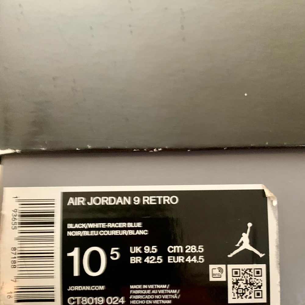 Jordan 9 Retro Racer Blue - Picture 12 of 12